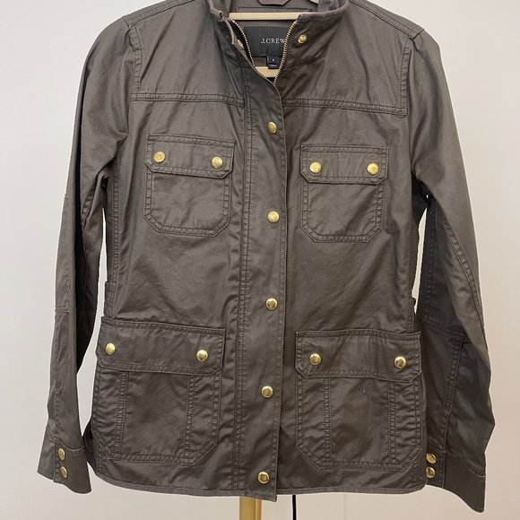 J. Crew Downtown Field Jacket, Olive Green, Great Condition, Size S - Picture 8 of 8